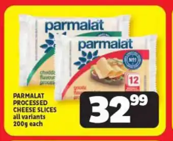 Usave PARMALAT PROCESSED CHEESE SLICES all variants 200g each offer