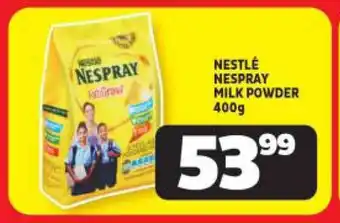 Usave NESTLÉ NESPRAY MILK POWDER 400g offer