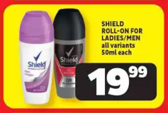Usave SHIELD ROLL-ON FOR LADIES/MEN all variants 50ml each offer