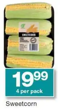 Checkers Sweetcorn 4 per pack offer