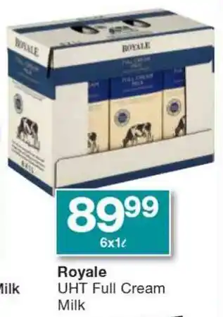 Checkers Royale UHT Full Cream Milk offer