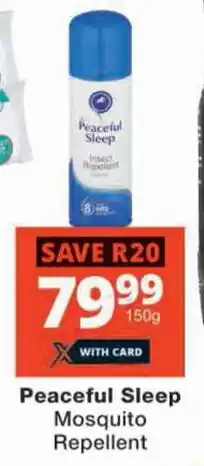 Checkers Peaceful Sleep Mosquito Repellent offer