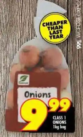 Shoprite CLASS 1 ONIONS 1kg bag offer