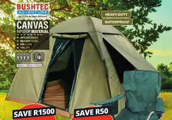 Bushtec Nomad Canvas Tent 3m x 3m