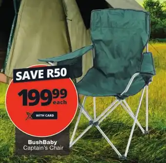 Checkers BushBaby Captain's Chair offer