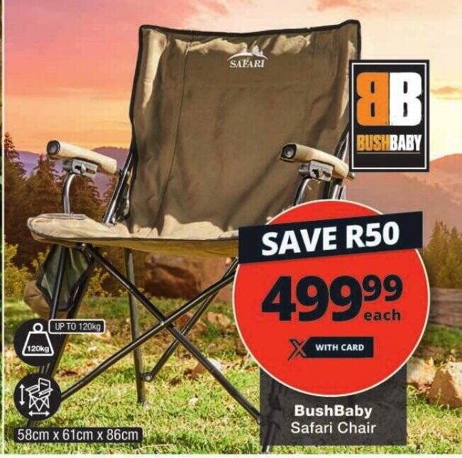 BushBaby Safari Chair offer at Checkers