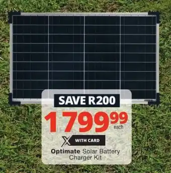 Optimate Solar Battery Charger Kit