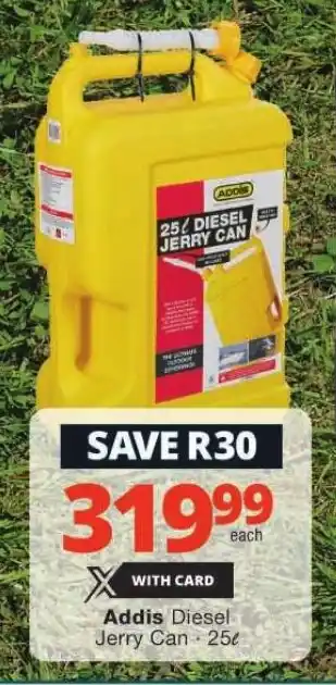 Checkers Addis Diesel Jerry Can 25L offer