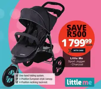 Checkers Little Me Sport Jogger Charcoal offer