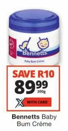 Checkers Bennetts Baby Bum Créme offer