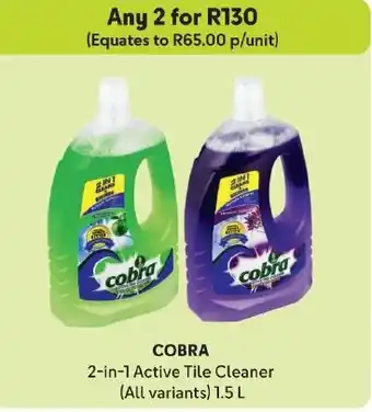 Makro COBRA 2-in-1 Active Tile Cleaner (All variants) 1.5 L offer