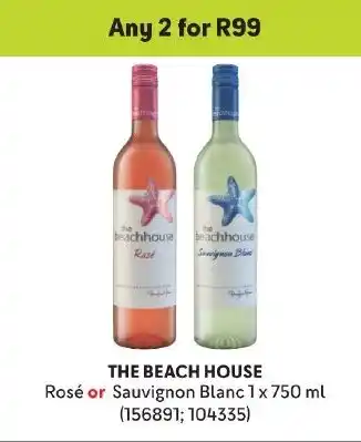 Makro THE BEACH HOUSE Rosé or Sauvignon Blanc 1 x 750 ml (156891; 104335) offer