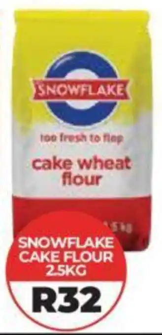 1UP SNOWFLAKE CAKE FLOUR 2.5KG offer