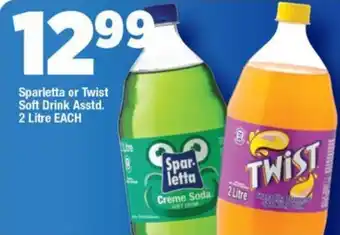 OK MiniMark Sparletta or Twist Soft Drink Asstd. 2 Litre EACH offer