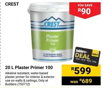 CREST 20L Plaster Primer 100