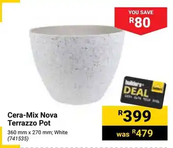 Builders Warehouse Cera-Mix Nova Terrazzo Pot offer