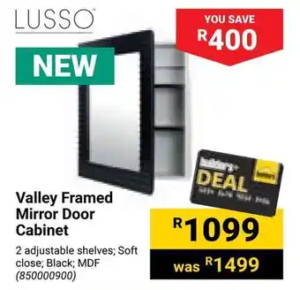 Builders Warehouse Valley Framed Mirror Door Cabinet offer