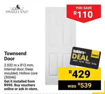 Builders Warehouse Townsend Door offer