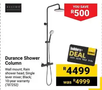 Builders Warehouse Durance Shower Column offer