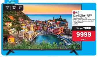 Makro LG 164 cm (65") Smart UHD TV offer