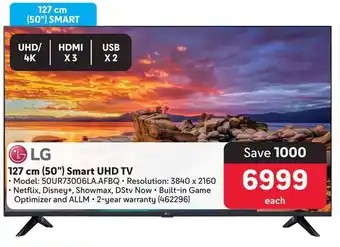Makro LG 127 cm (50") Smart UHD TV offer