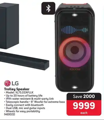 Makro LG Trolley Speaker offer