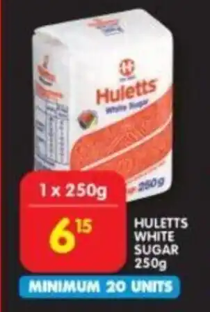 Shoprite HULETTS WHITE SUGAR 250g offer