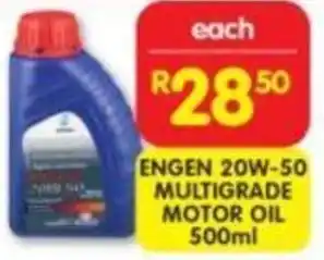 Shoprite ENGEN 20W-50 MULTIGRADE MOTOR OIL 500ml offer