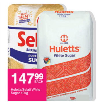Save Huletts / Selati White Sugar 10kg offer
