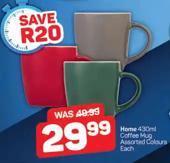 Pick n Pay Home 430ml Coffee Mug Assorted Colours Each offer