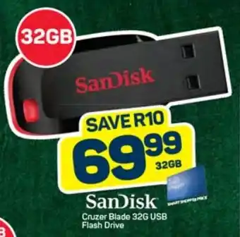 Pick n Pay SanDisk Cruzer Blade 32G USB Flash Drive offer