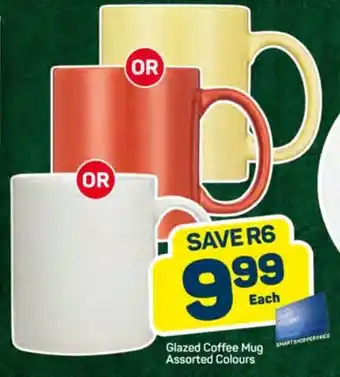 Pick n Pay Glazed Coffee Mug Assorted Colours offer
