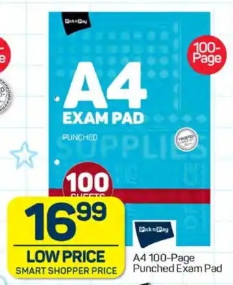 Pick n Pay Hypermarket A4 100-Page Punched Exam Pad offer