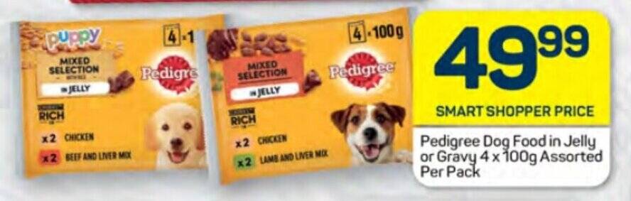 Pedigree dog food price at pick n sales pay