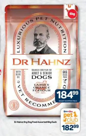 Pick n Pay Hypermarket Dr Hahnz Dry Dog Food Assorted 6kg Each offer