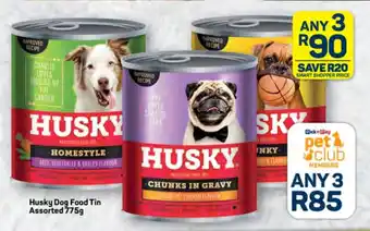 Pick n Pay Hypermarket Husky Dog Food Tin Assorted 775g offer
