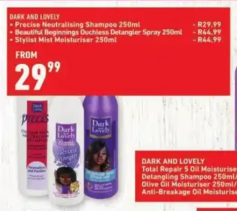 Shoprite DARK AND LOVELY Precise Neutralising Shampoo 250ml offer