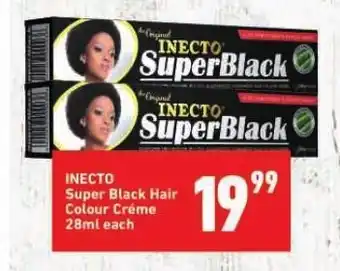 Shoprite INECTO Super Black Hair Colour Créme 28ml each offer