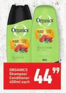 ORGANICS Shampoo/ Conditioner 400ml each