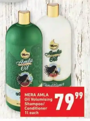 Shoprite MERA AMLA Oil Volumising Shampoo/ Conditioner 1L each offer