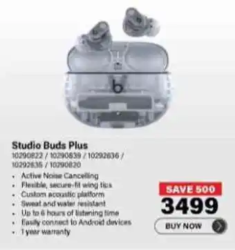 Incredible Connection Studio Buds Plus offer