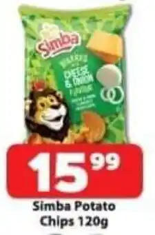 Check Save Simba Potato Chips 120g offer