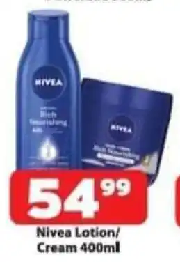 Check Save Nivea Lotion/ Cream 400ml offer