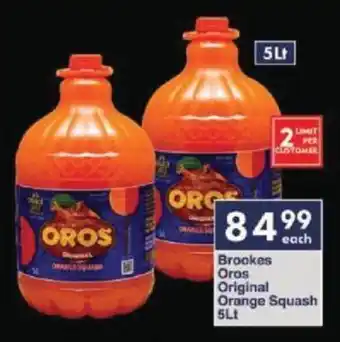 President Hyper Brookes Oros Original Orange Squash 5Lt offer