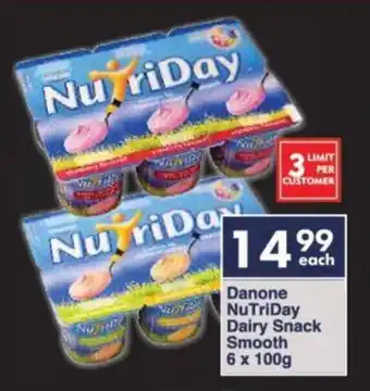 President Hyper Danone NuTriDay Dairy Snack Smooth offer