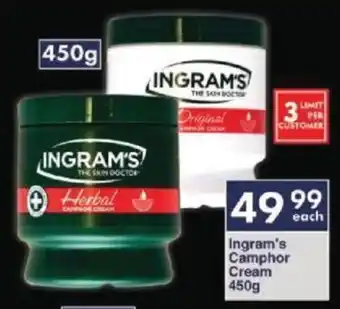 President Hyper Ingram's Camphor Cream 450g offer