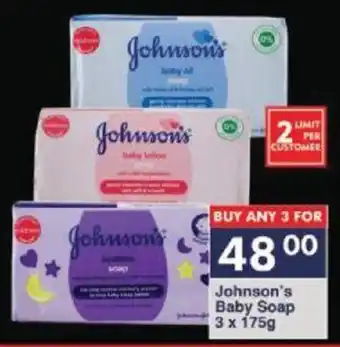 President Hyper Johnson's Baby Soap 3 x 175g offer