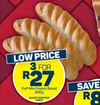 Pick n Pay Hypermarket PnP Mini French Bread 200g offer