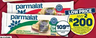 Pick n Pay Hypermarket Parmalat or Melrose Processed Cheese Slices Assorted 900g Each offer