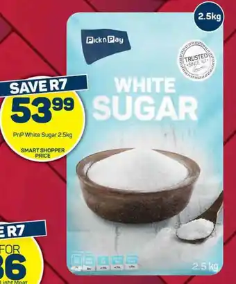 Pick n Pay Hypermarket PnP White Sugar 2.5kg offer